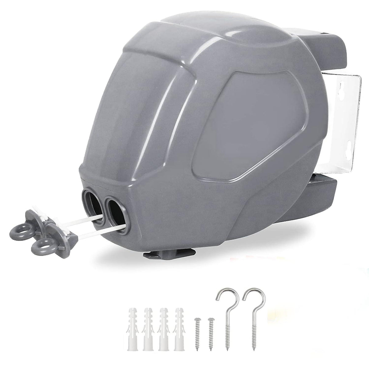 30M Retractable Washing Line - Grey image 0