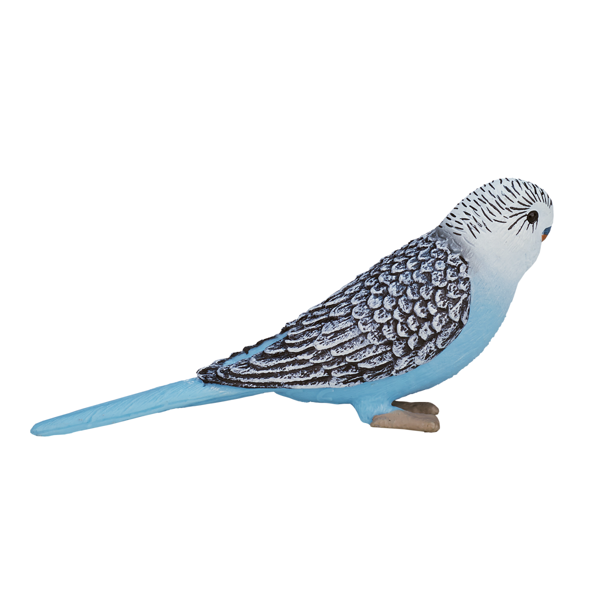 Blue Budgerigar Toy  Realistic Exotic Bird Figurine image 2