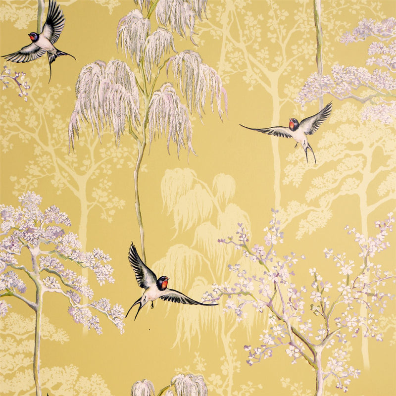 Japanese Garden Ochre Wallpaper image 0