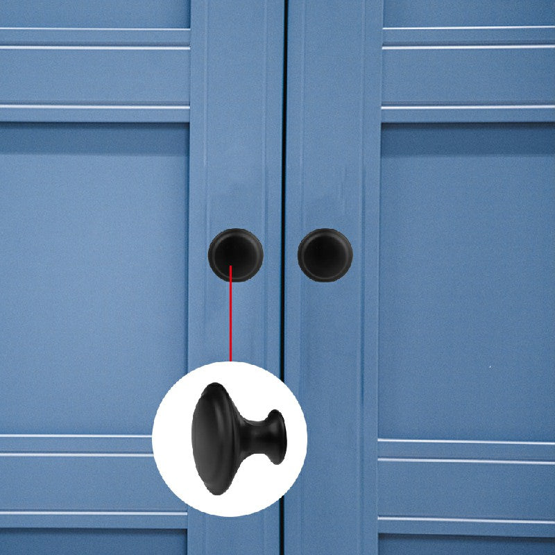 Cabinet Knobs Black 2 Pack, Stainless Steel Cupboard Drawer Pull Handles image 1