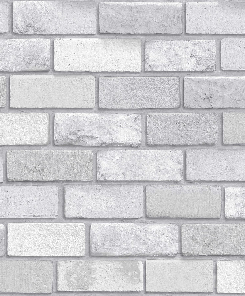 Diamond Silver Brick Wallpaper image 0