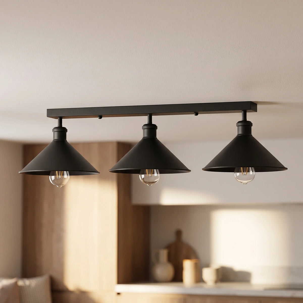 TRIPELJS 3 Light Metal Loft Ceiling Light E27 Lamp ~6190