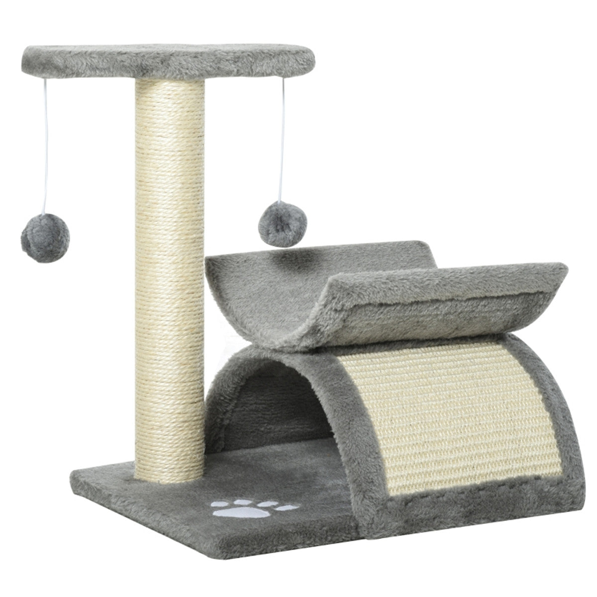 Cat Tree, Light Grey, Particle Board