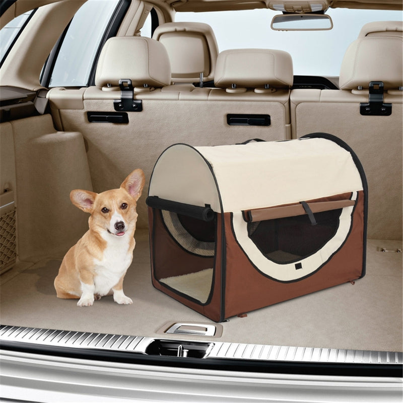 Pet Carrier, Brown, Oxford Fabric