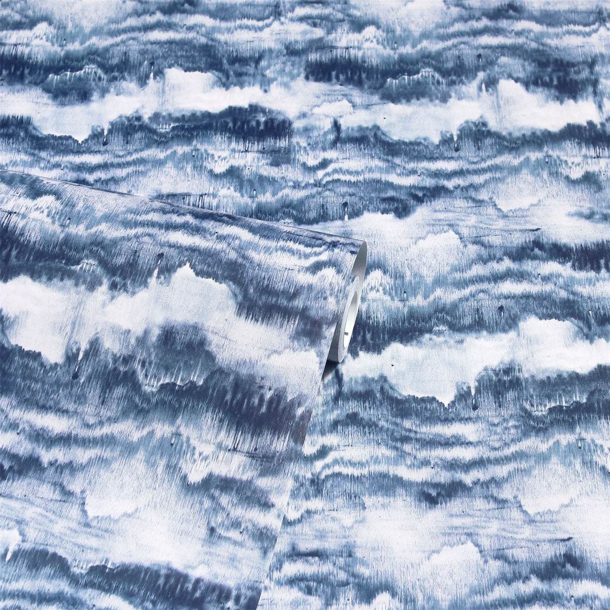 Painted Canvas Navy Wallpaper image 3