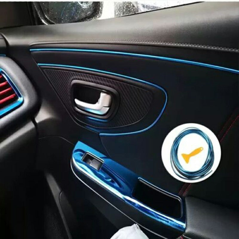 Car Edge Gap Trim Red 5m, Universal Interior Moulding Garnish Strip image 7