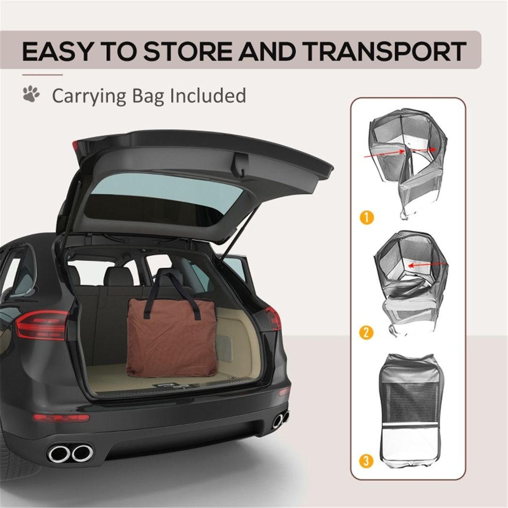 Pet Carrier, Brown and Cream