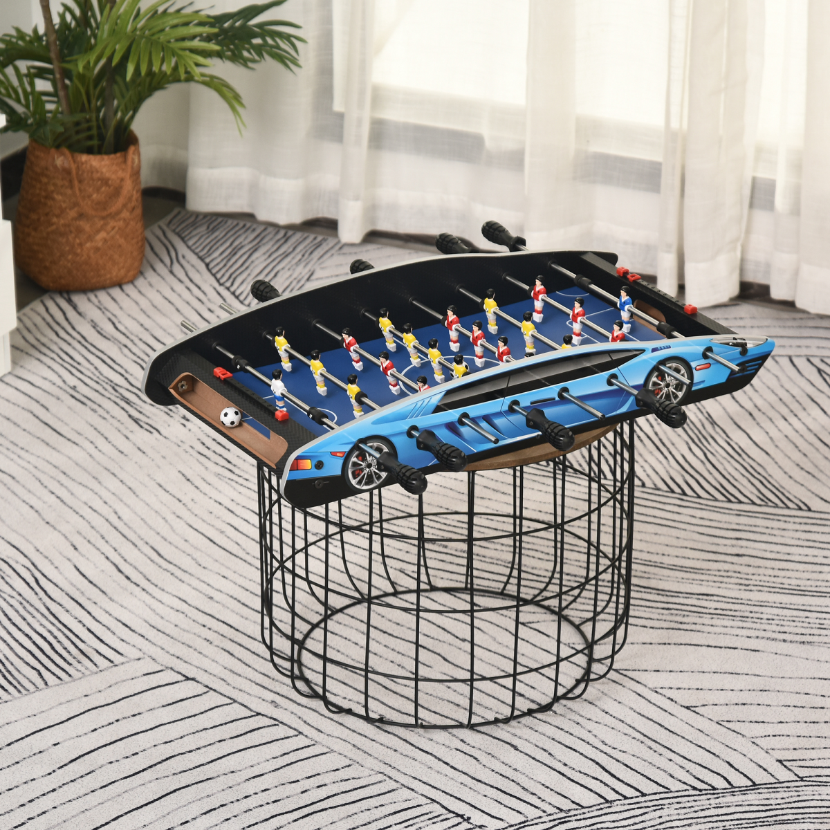 2ft Foosball Table Arcades Competition Sized for Kids, Adults, Indoor