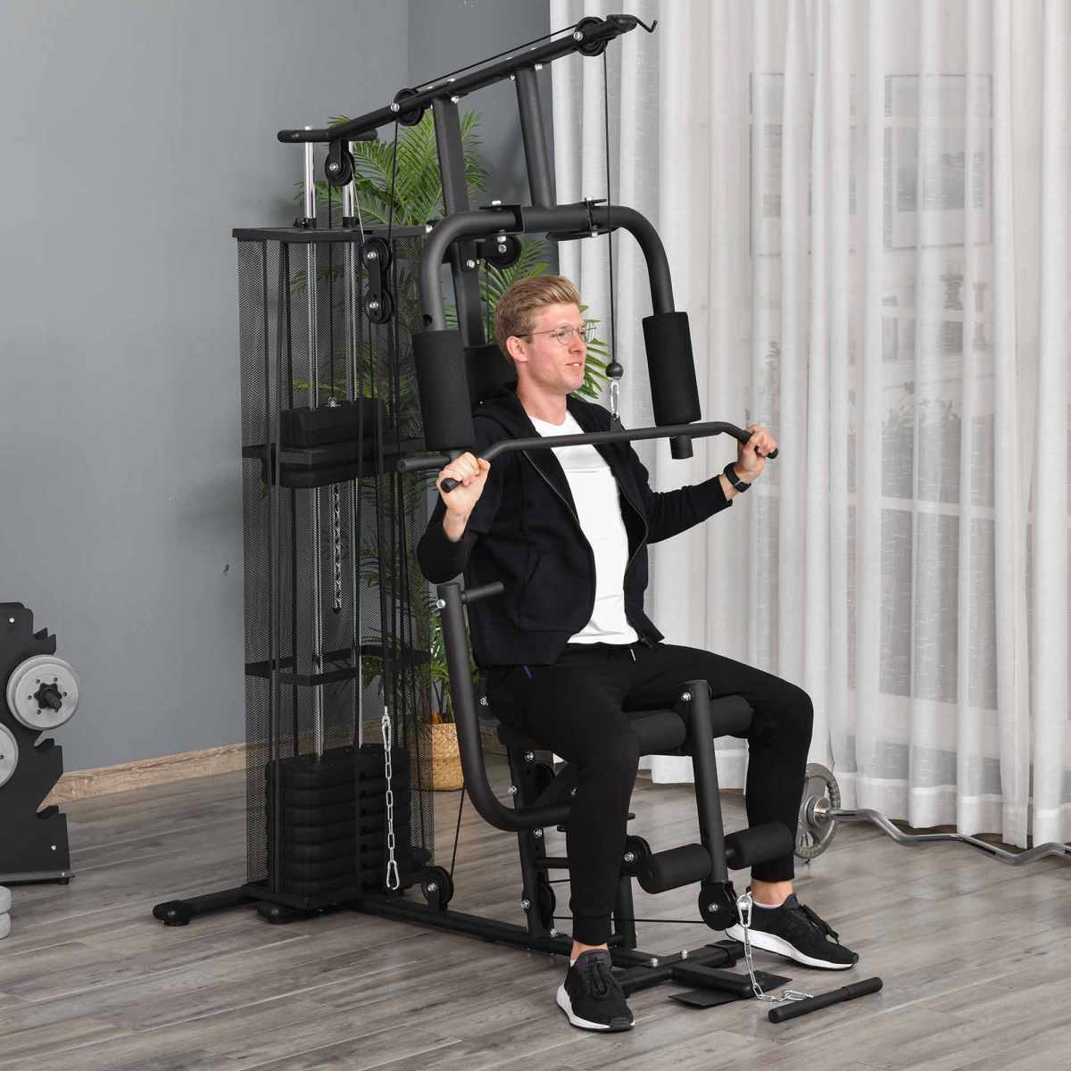 Multifunction Home Gym Weight Training Station Fitness Strength Machine