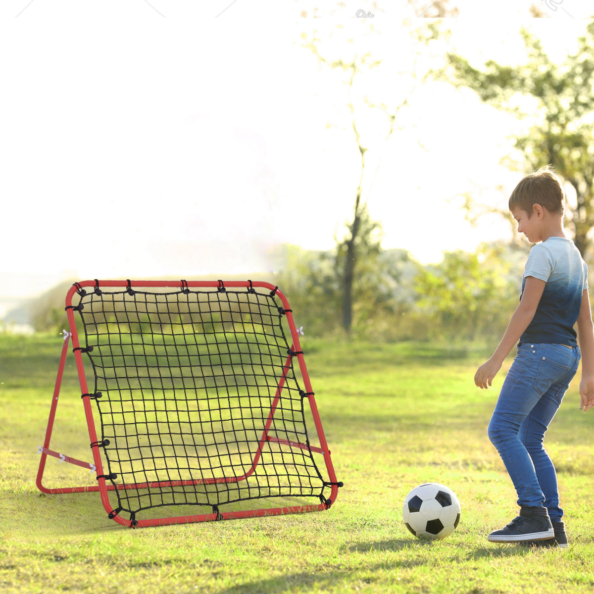 Rebounder Net Practise Goal Play Kids Adults Baseball Soccer Training