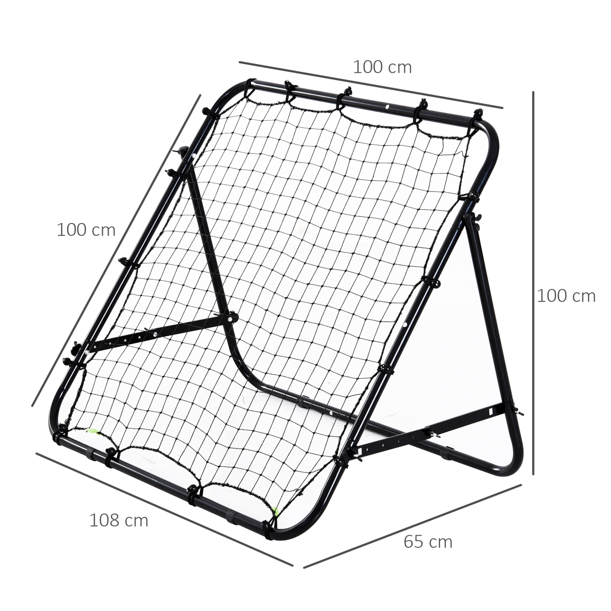 Rebounder Net Kids Adults Football Training Aid Practice Adjustable