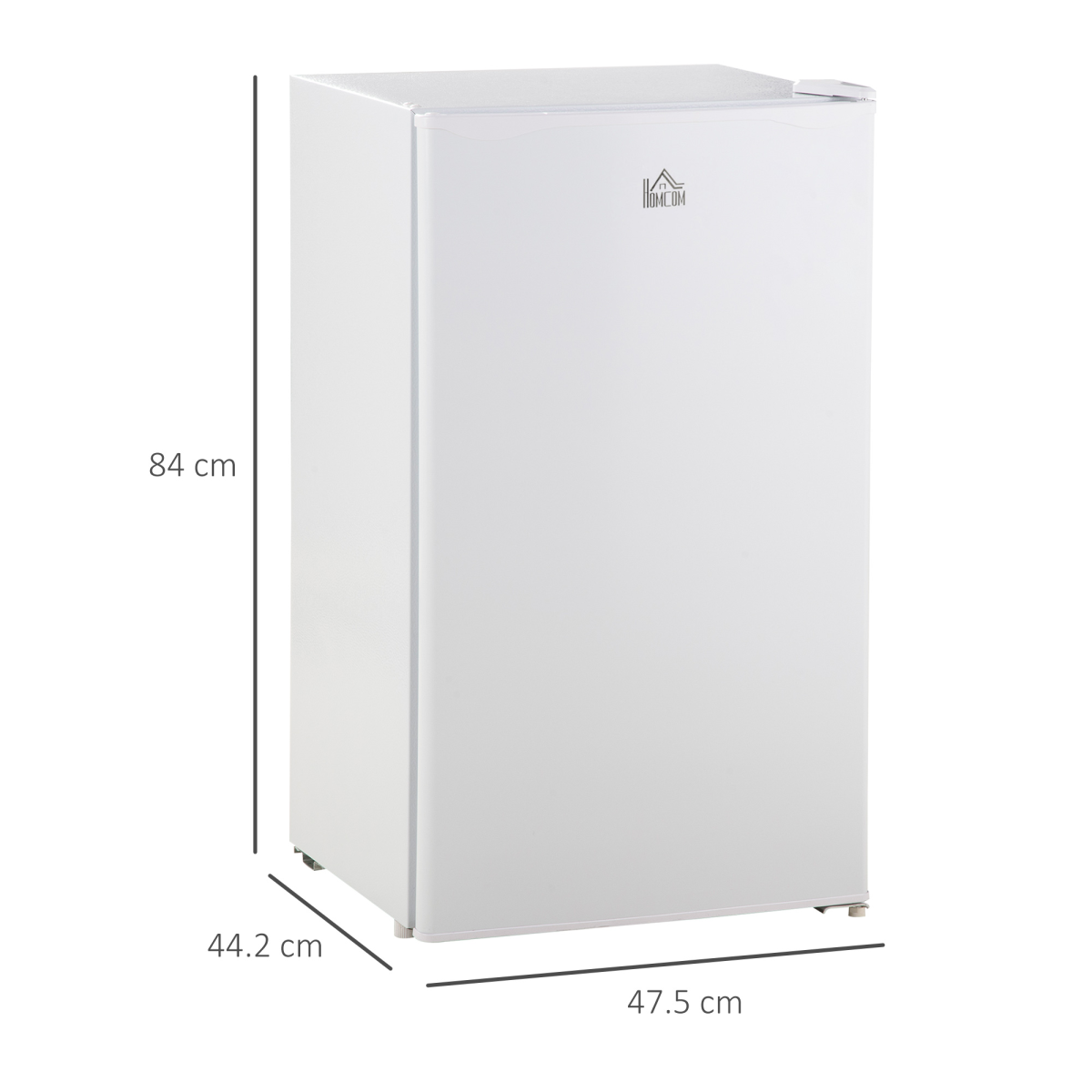 91L Freestanding Under Counter Fridge with Chiller Box Reversible Door