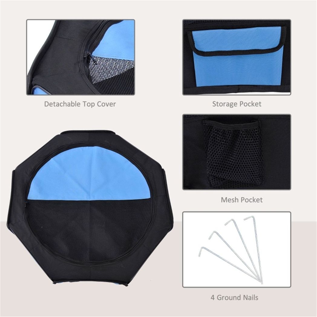Pet Carrier, Blue and Black