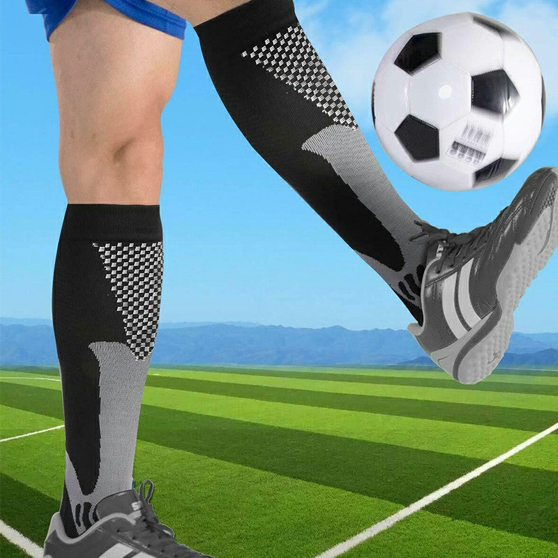 Compression Socks Black Size S/M, Calf and Shin Support for Running and Football image 2