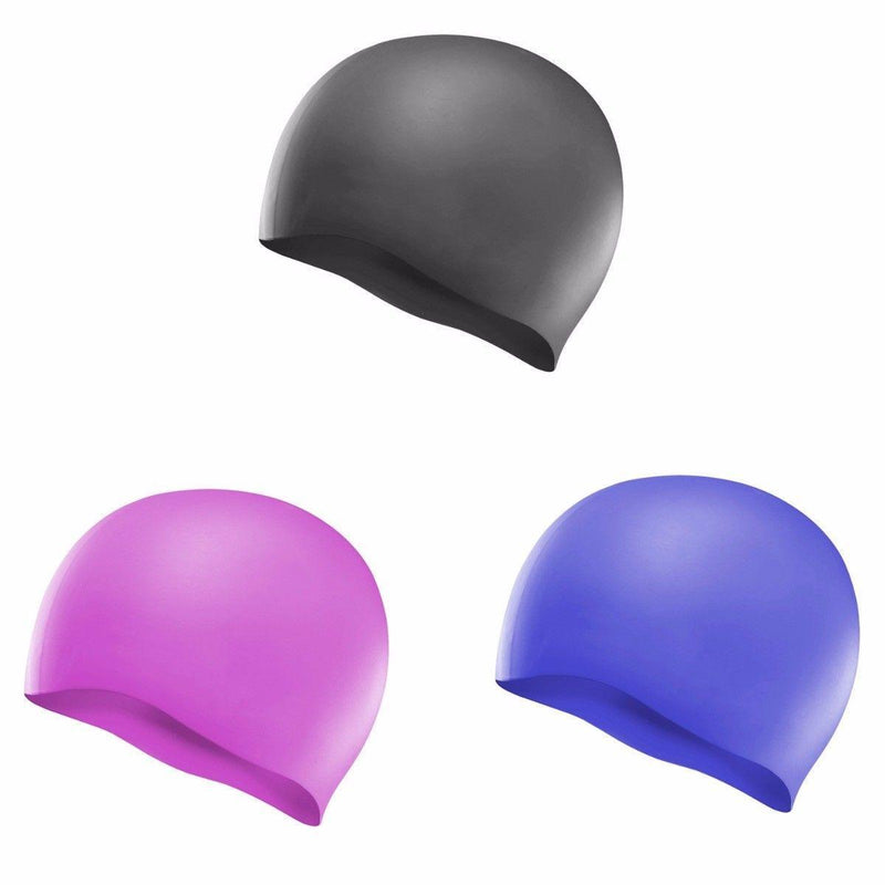 Silicone Swimming Cap, One Size Waterproof Swim Hat for Adults image 0