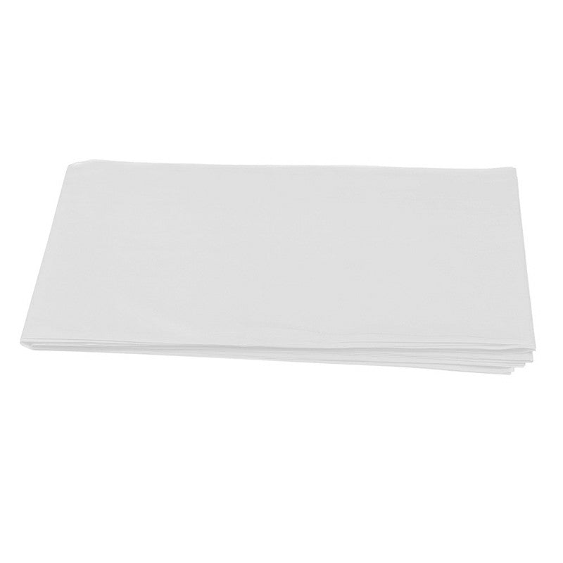 Disposable Table Cover White, Waterproof Plastic Rectangle Tablecloth image 2