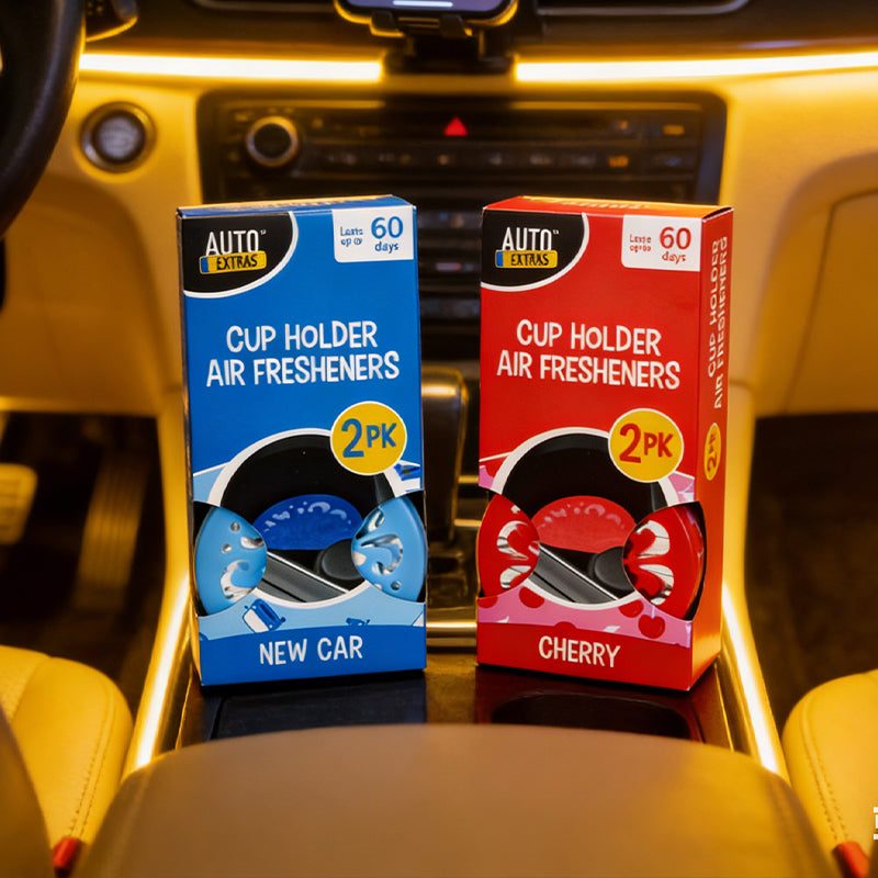 Car Cup Holder Air Freshener 2 Pack, Scented Car Fragrance image 1