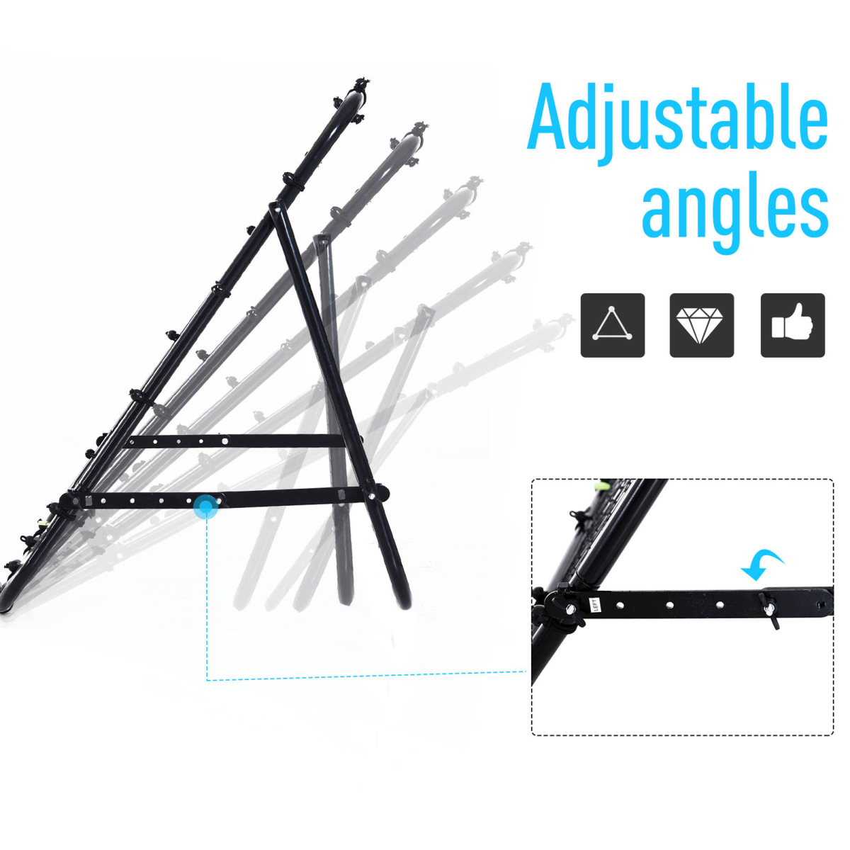 Rebounder Net Kids Adults Football Training Aid Practice Adjustable
