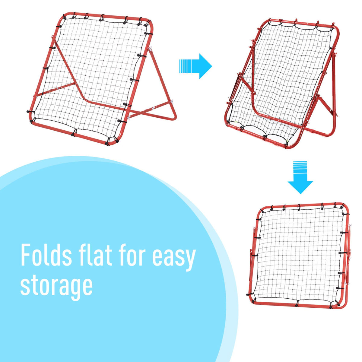 Rebounder Net Practise Goal Play Kids Adults Baseball Soccer Training