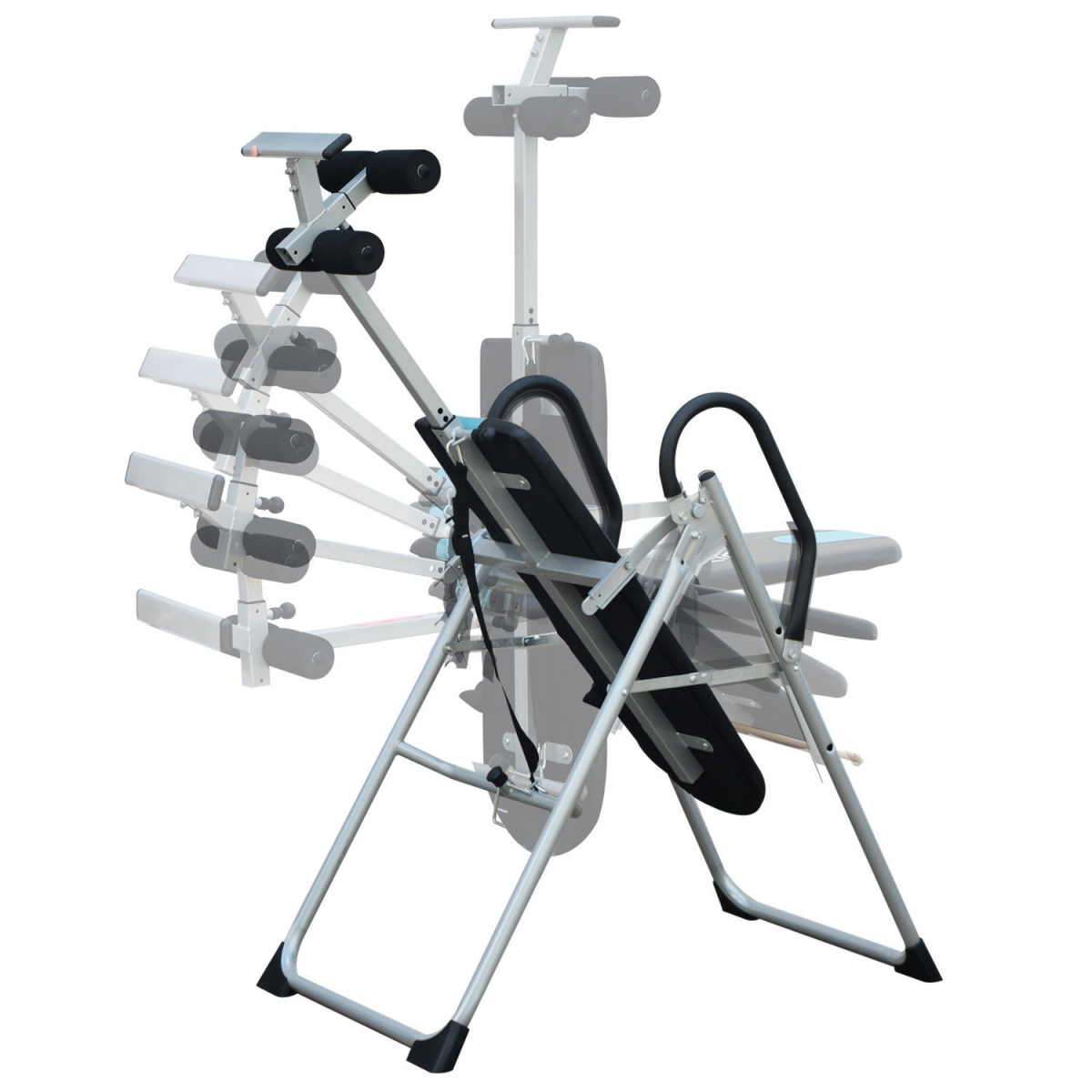 Foldable Therapy Gravity Inversion Table AB Exercise Bench Home Fitness