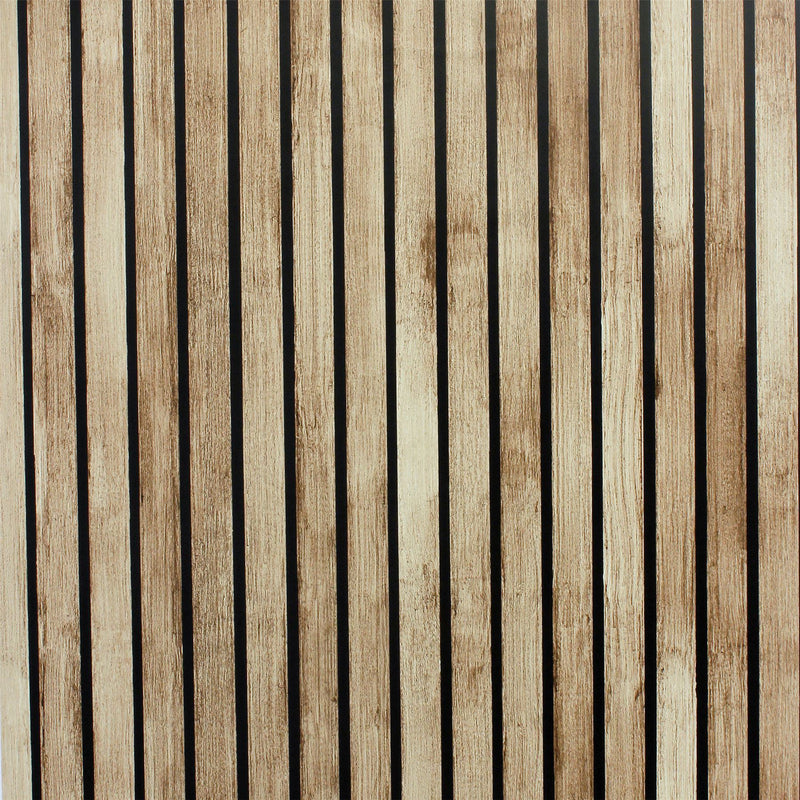 Wood Slats Natural Wallpaper image 0