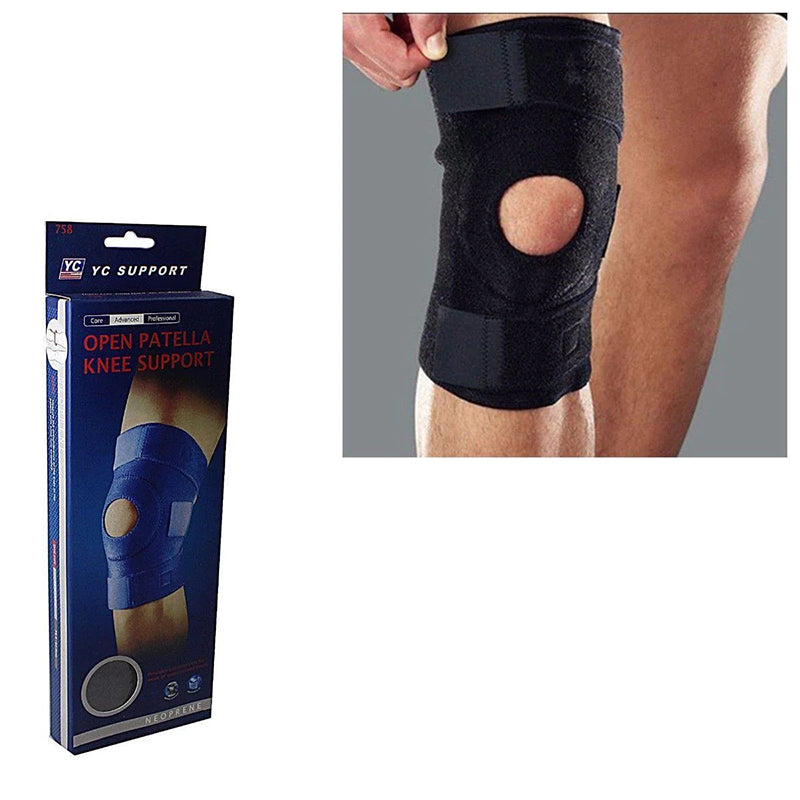 Open Patella Knee Support, Fully Adjustable Brace for Walking and Running image 0
