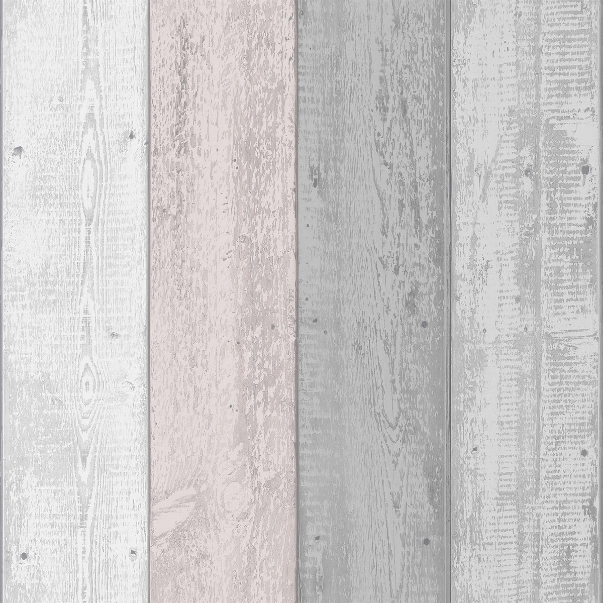 Painted Wood Pink and Grey Wallpaper image 0