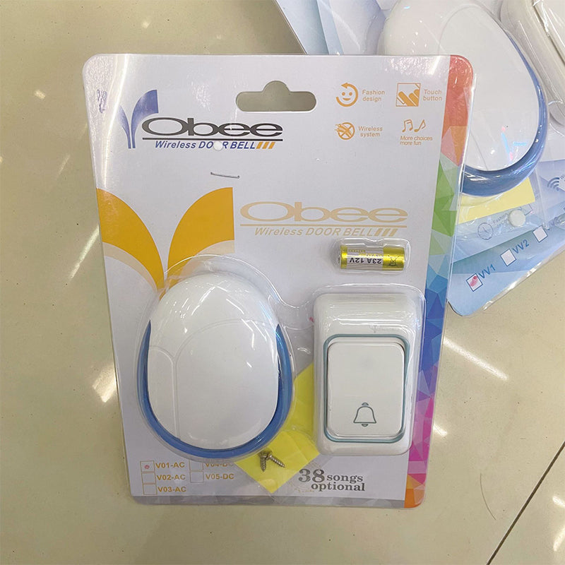 Wireless Doorbell with Colour Flash Light, Digital Remote Control Door Chime image 1
