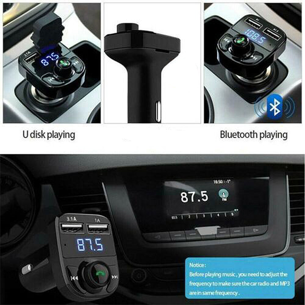 Bluetooth FM Transmitter, Wireless Car MP3 Player and USB Charger Adapter image 12