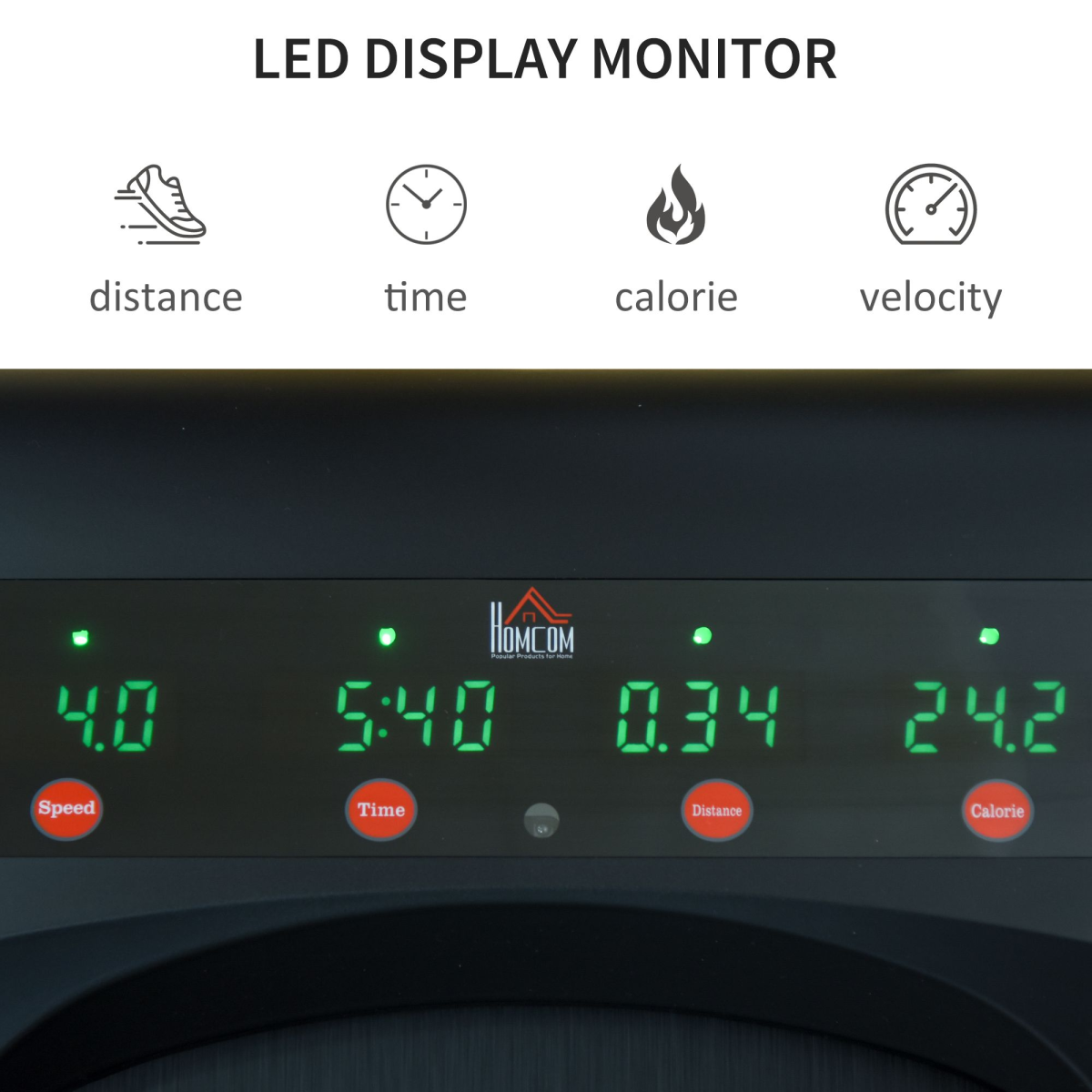 Walking Machine with LED Display and Remote Control Exercise Jogging Fitness