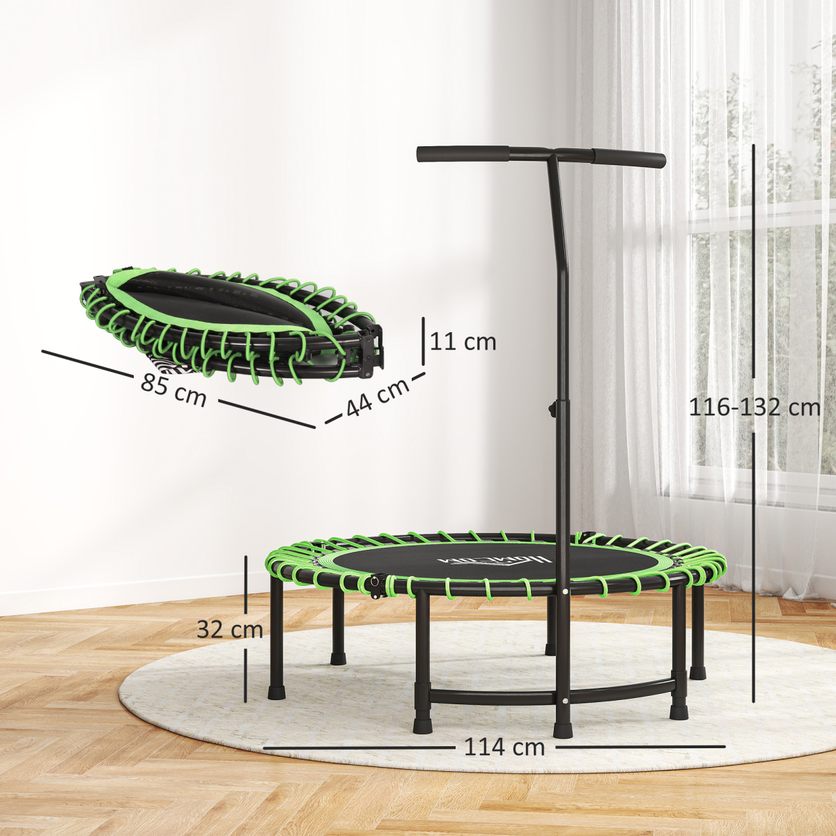 Trampoline Outdoor Bouncer Jumper Adjustable Handle