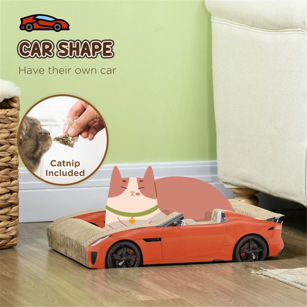 Cat Scratching Board 50L x 30W x 12.5Hcm, Red