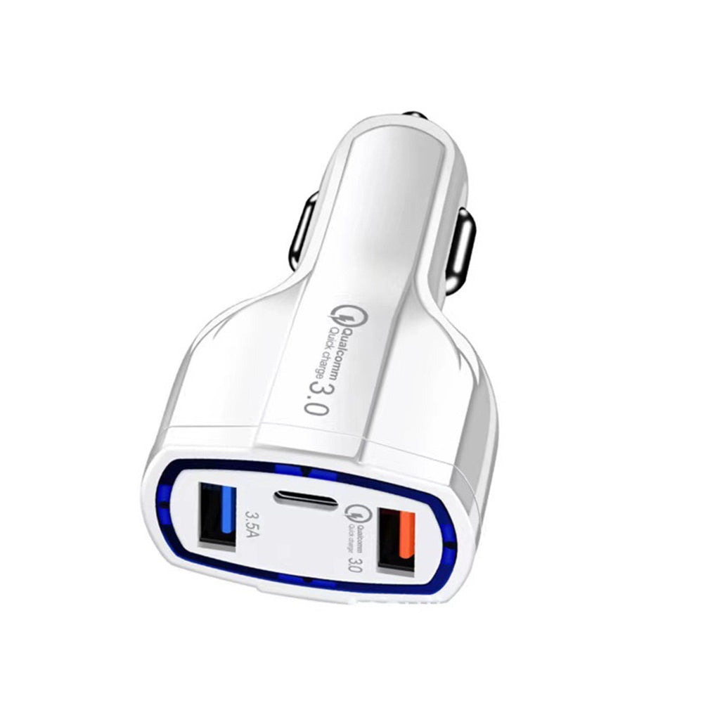 Car Charger White 48W, Dual USB and USB C PD Fast Charger for Phones and Tablets image 5