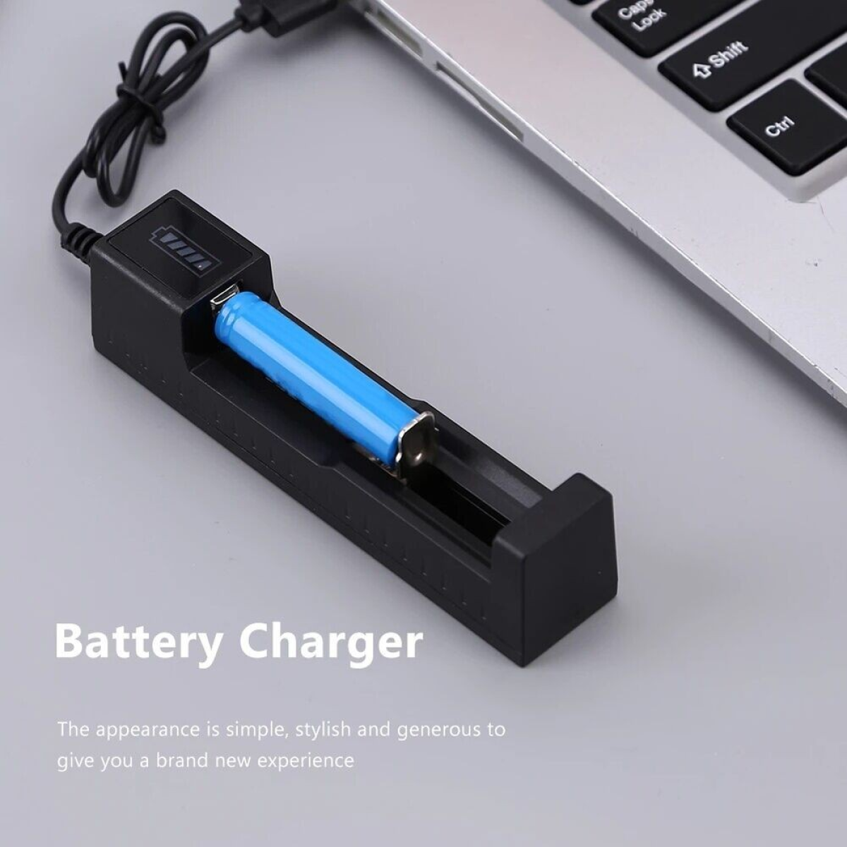 2pcs 3000mAh 18650 Rechargeable Batteries+1x USB Battery Charger Set image 1