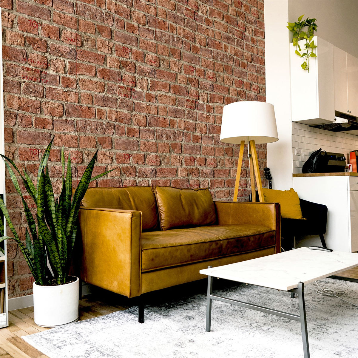 Urban Brick Red Wallpaper image 2