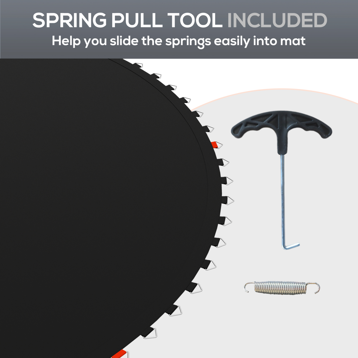Trampoline Mat with 54 V-Hooks, for 10ft Trampoline