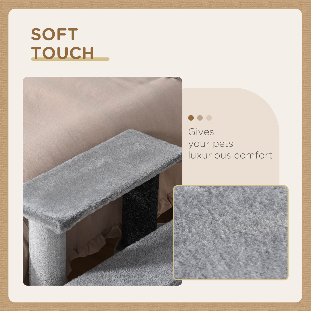 Cat Tree 45 x 40 x 48 cm, Light Grey