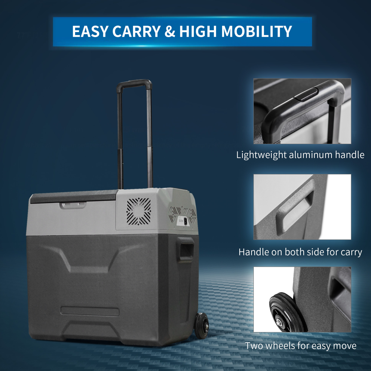 Car Refrigerator, Portable 12/24V 50L Fridge Freezer, Down to -20??