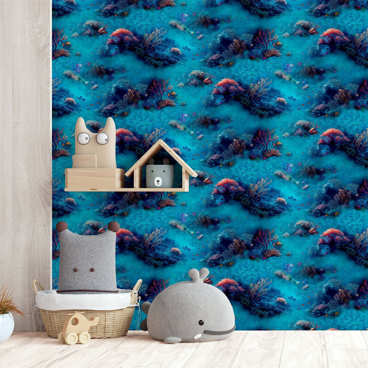 Under The Sea Blue Wallpaper image 5
