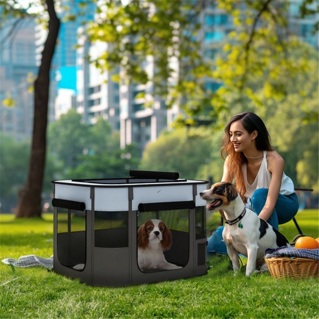 Pet Carrier 59H x 114L x 89Wcm, Grey