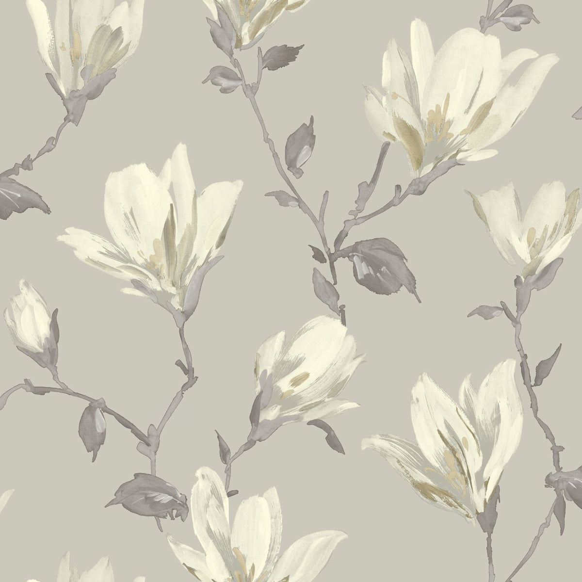Lily Floral Natural Wallpaper image 0
