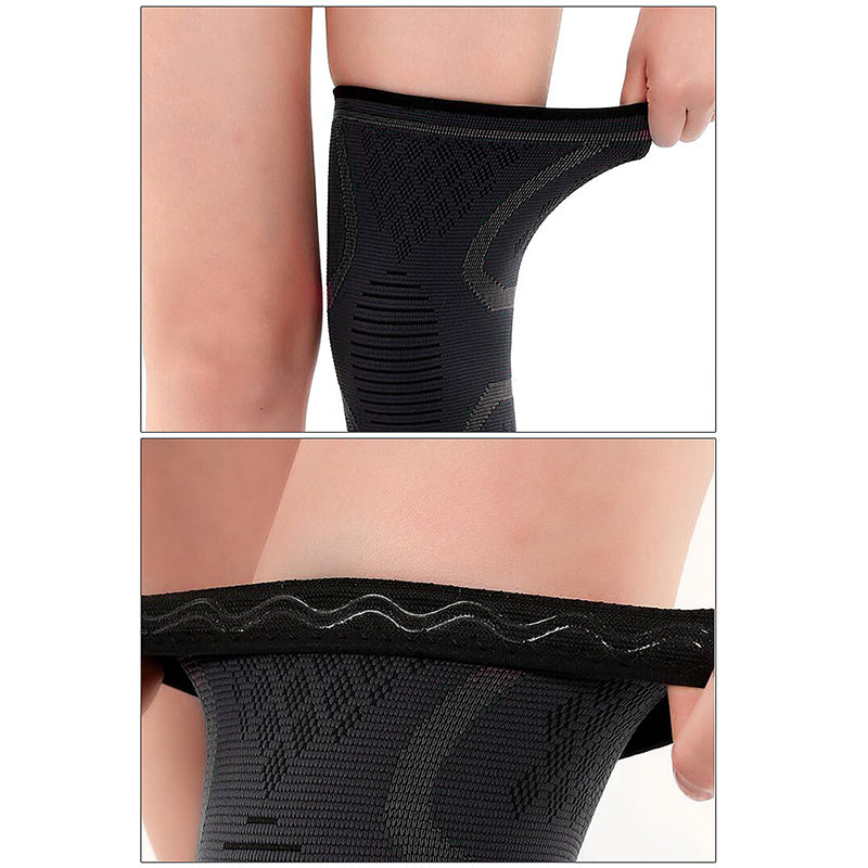 Self Heating Knee Support Pads Size S, Anti Slip Arthritis Brace Pair, Black image 8