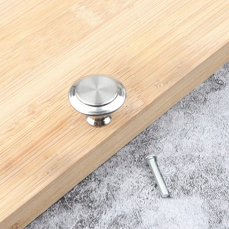 Cabinet Knobs Silver 2 Pack, Stainless Steel Cupboard Drawer Pull Handles image 1