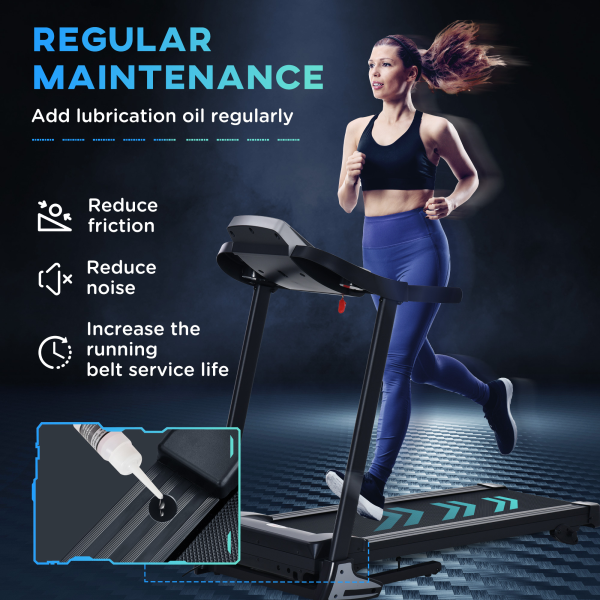 Folding 12km/h Electric Treadmill Running Machine Incline LED Display