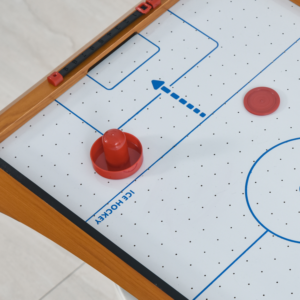 Mini Air Hockey Tabletop Game with 2 Pucks Pushers Fan Scoreboard