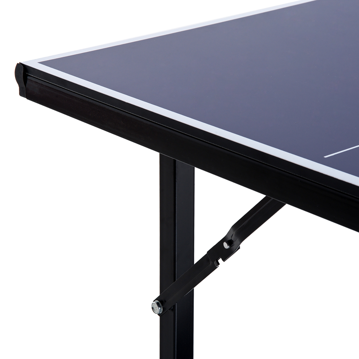 Tennis Table Ping Pong Foldable with Net Game Steel 183cm Indoor, Blue