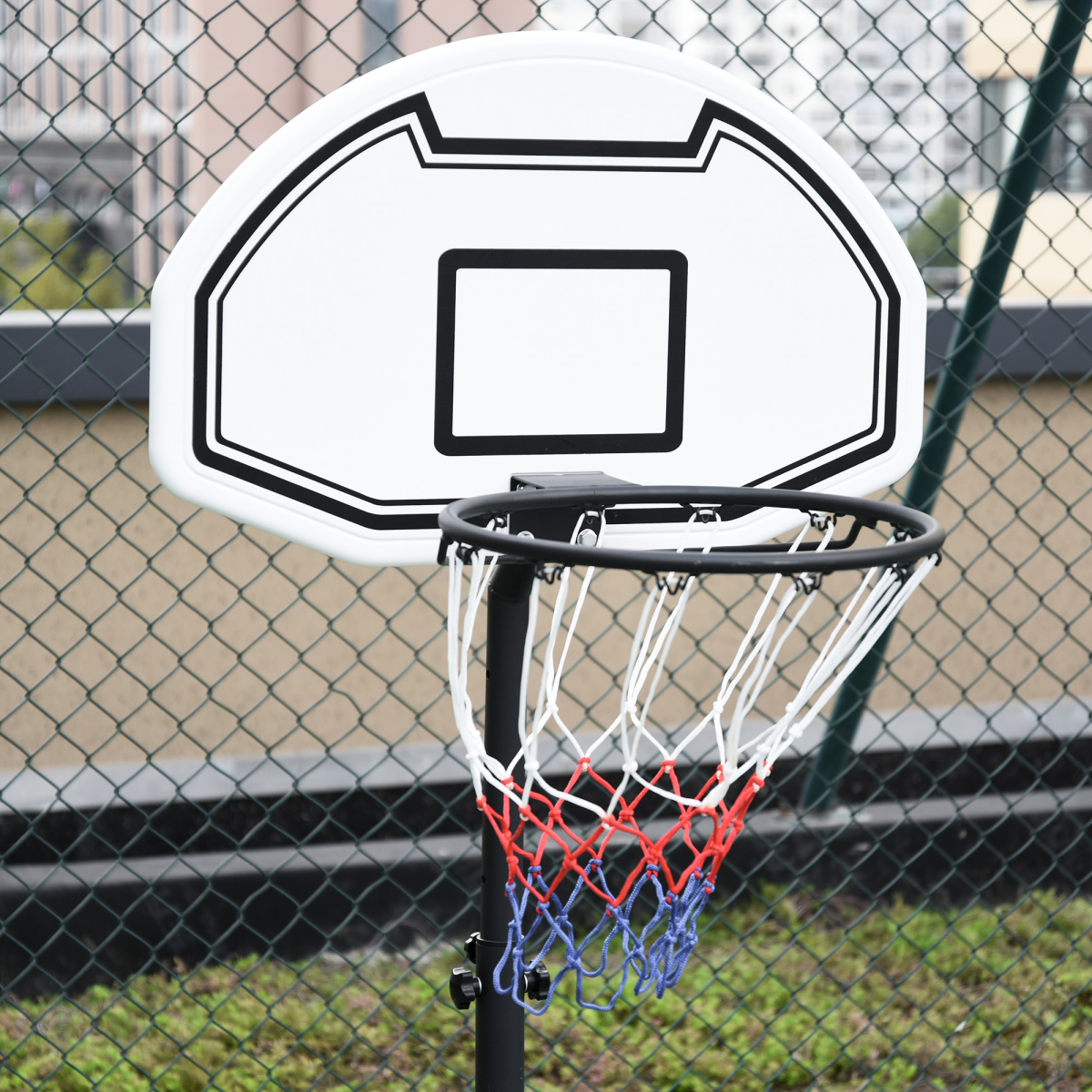 Basketball Stand and 94-123cm Height Adjustable Hoo For Pool Side