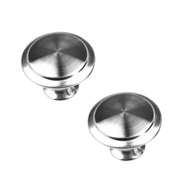 Cabinet Knobs Silver 2 Pack, Stainless Steel Cupboard Drawer Pull Handles image 0