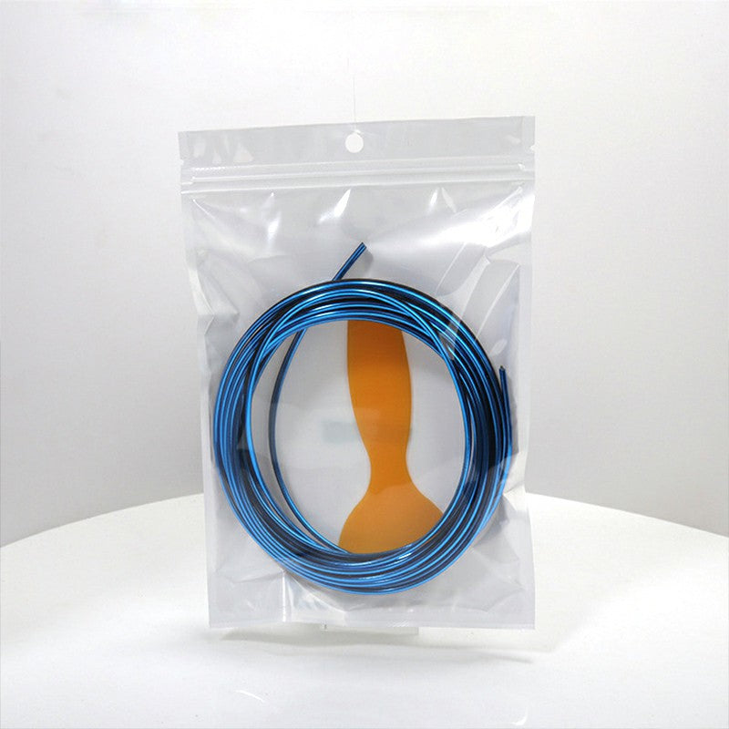 Car Edge Gap Trim Silver 5m, Universal Interior Moulding Garnish Strip image 3