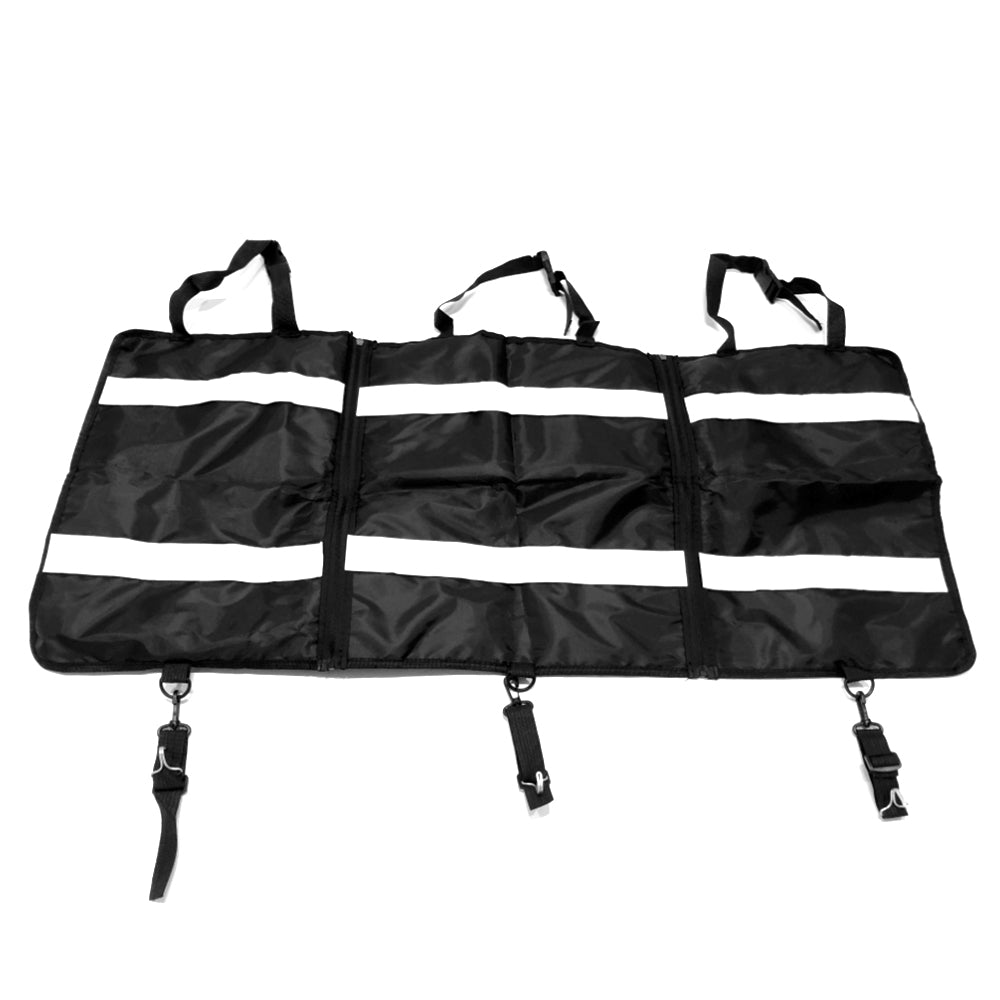 Car Seat Back Organiser Black, Detachable Storage Bag with Zips for SUVs and Vans image 11